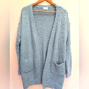 Pink Lily Women's Open Front Chunky Knit Cardigan